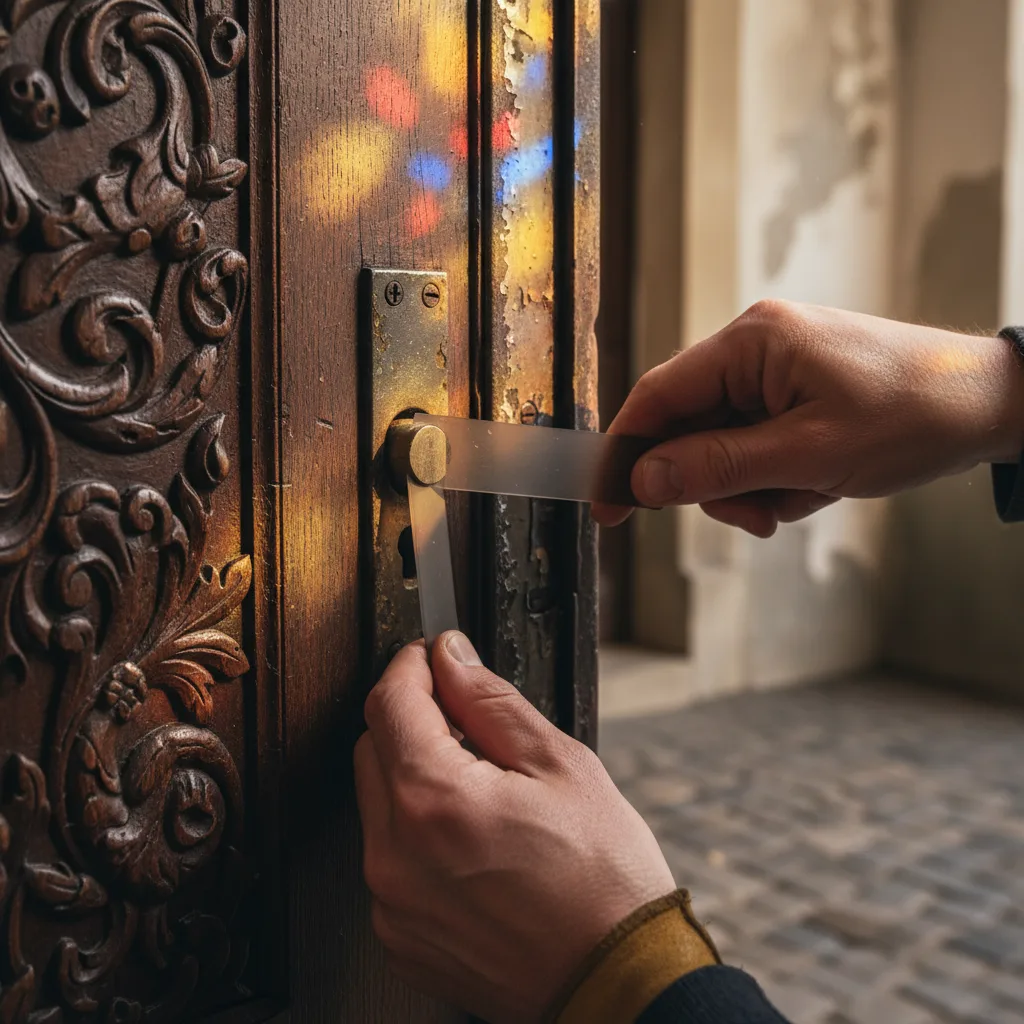 Ouverture de porte claquée